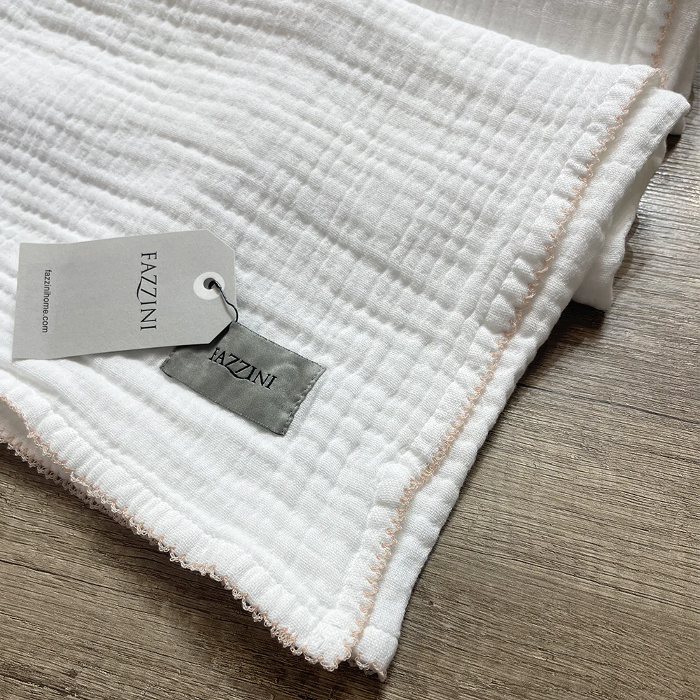 Fazzini Baby Copertina Culla Lettino in Cotone Crochet S57