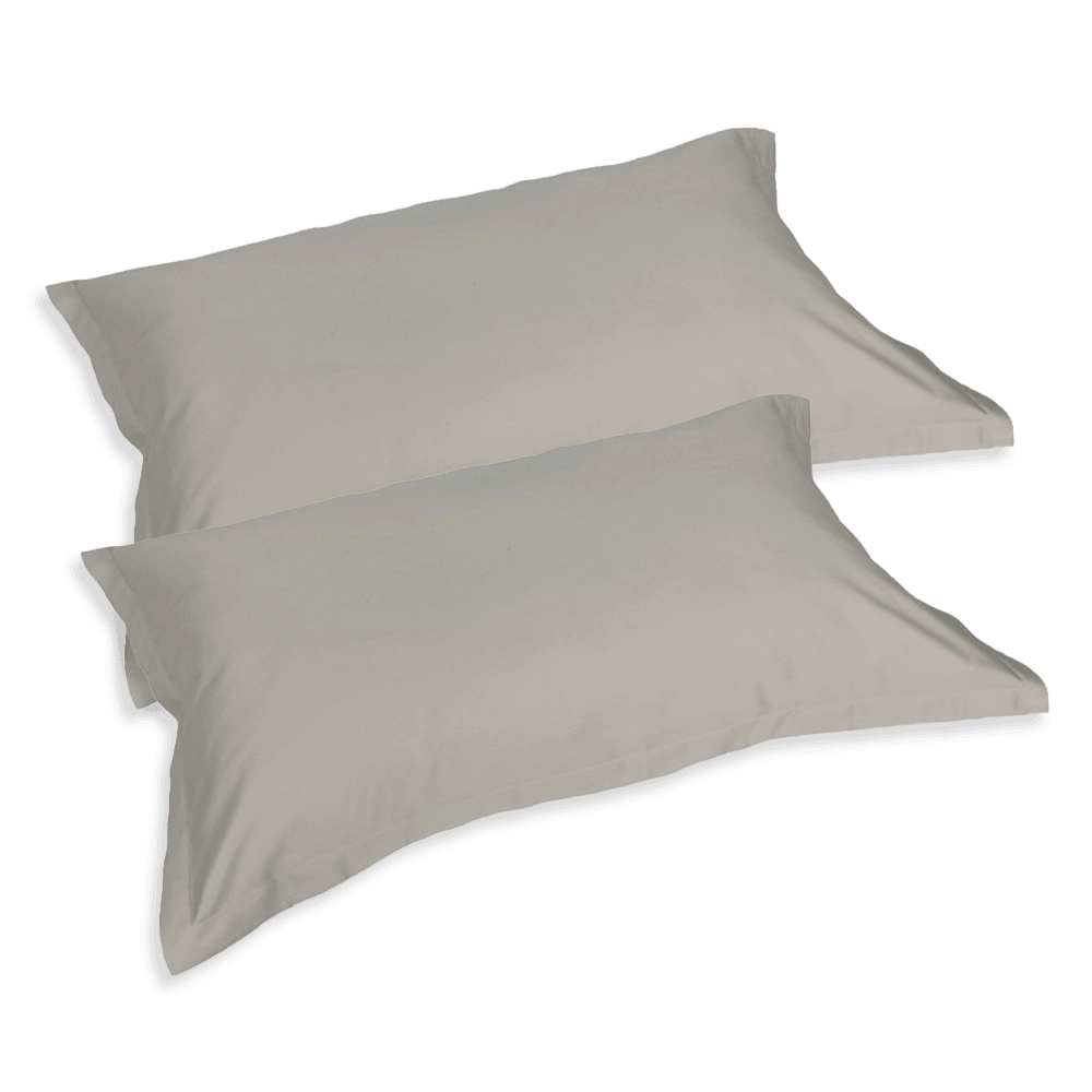 Fazzini Coppia Federe in Raso di Cotone Finissimo Trecento S28 - Passarelli Biancheria