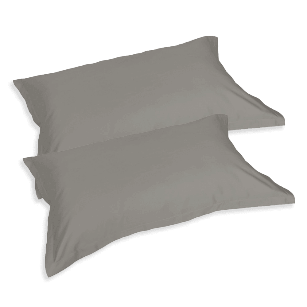 Fazzini Coppia Federe in Raso di Cotone Finissimo Trecento S28 - Passarelli Biancheria