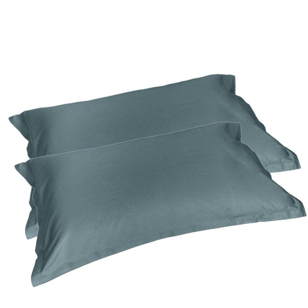 Fazzini Coppia Federe in Raso di Cotone Finissimo Trecento S28 - Passarelli Biancheria