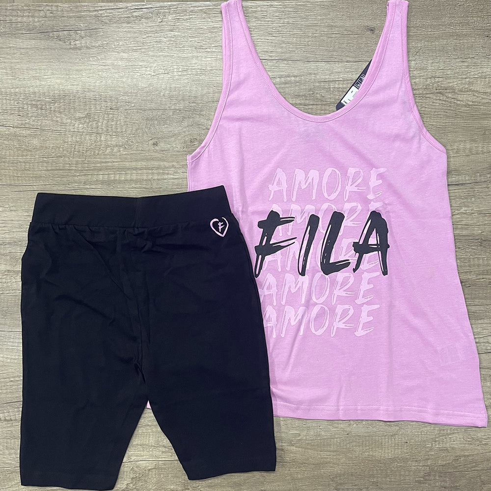 Fila Pigiama da Donna Corto Senza Maniche FPS4172 S24