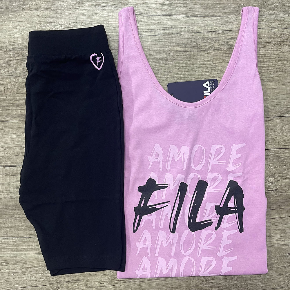 Fila Pigiama da Donna Corto Senza Maniche FPS4172 S24