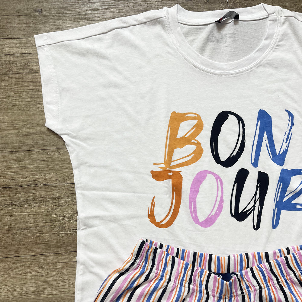 Fila Pigiama in cotone Jersey a Maniche Corte FPS4171 S28