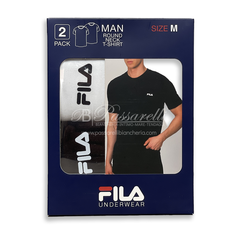 Fila Confezione 2 T-Shirt 100% Cotone Uomo FU5053 2505S14