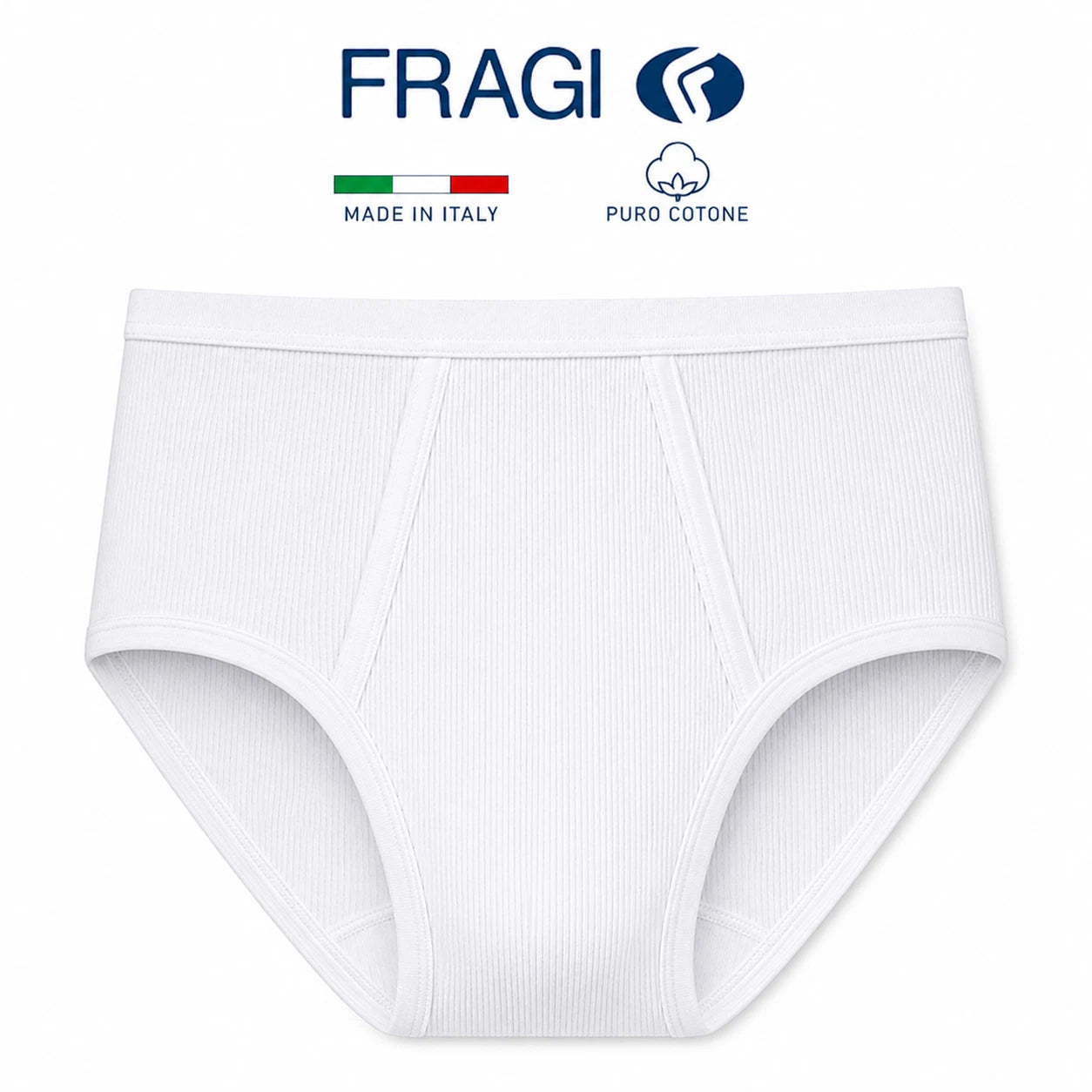 Fragi Slip da Uomo Classico Aperto Avanti a Costine Anthony E.I. S76