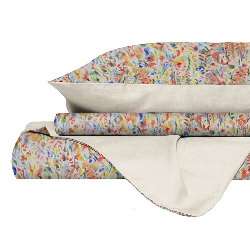 Parure Copripiumino Matrimoniale in Cotone 100% Made in Italy - Vari Disegni