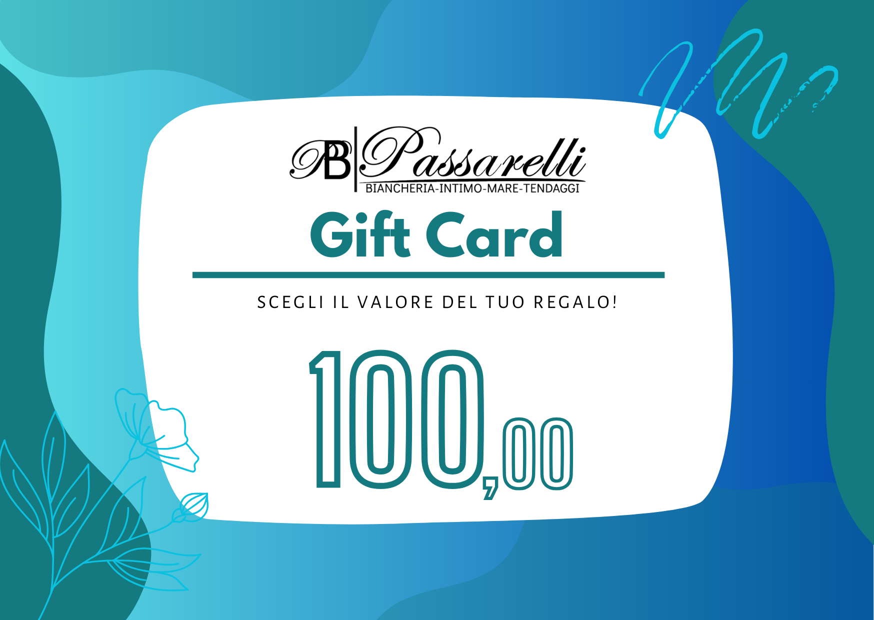 Passarelli Geschenkkarte und wir geben Ihnen -10% Rabatt