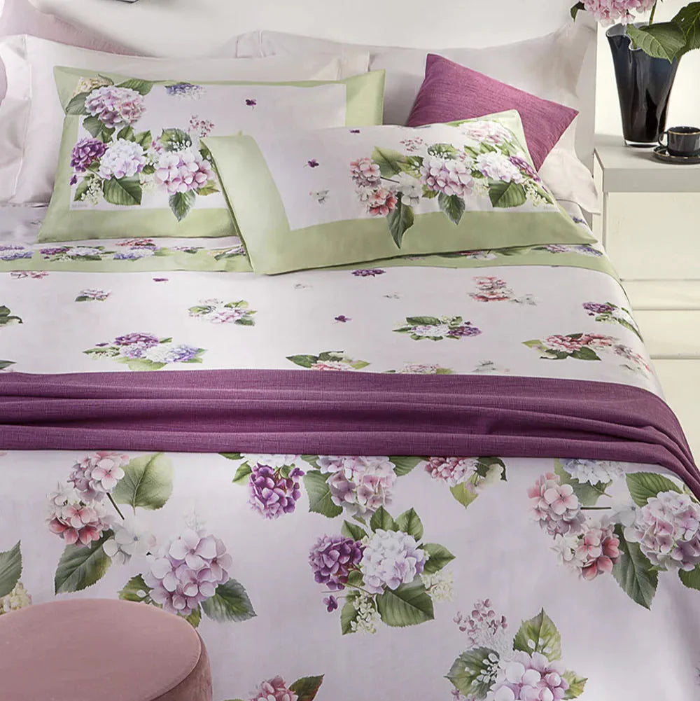 Completo lenzuola Copriletto HYDRANGEA by Tessitura Randi