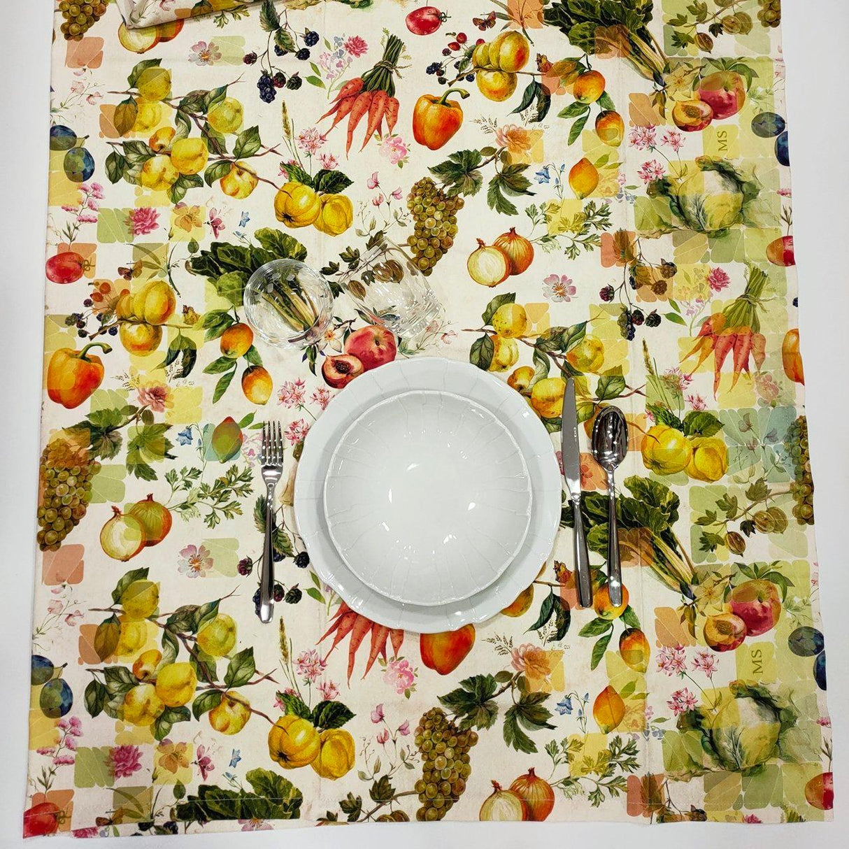 Maison Sucrèe Tovaglia 150x180 Pintura Fruit Mix D44 - Passarelli Biancheria