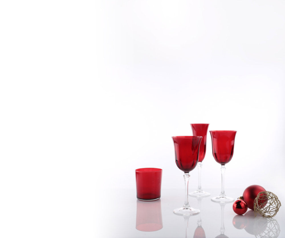 Weissestal Confezione 6 Calici in Vetro Dovy Rubino - Varie