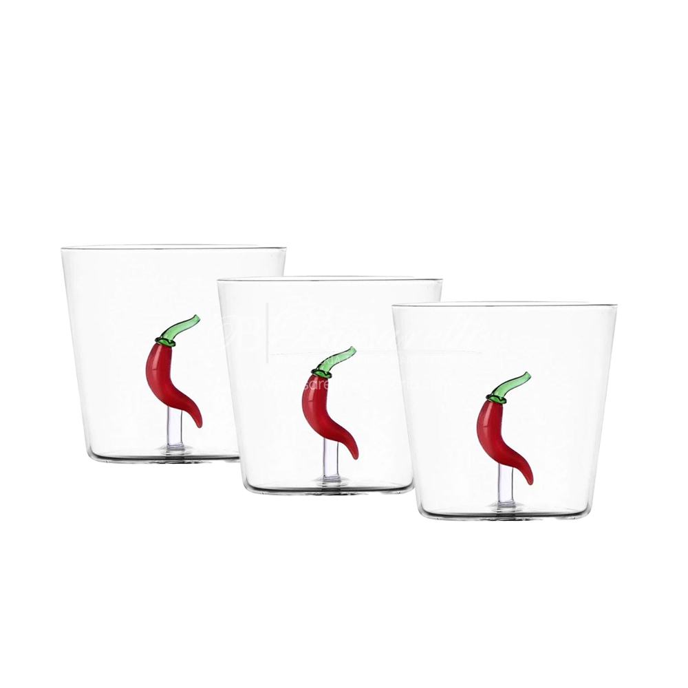 Ichendorf Vegetables Set 3 Bicchieri Peperoncino 09354114 2012S47