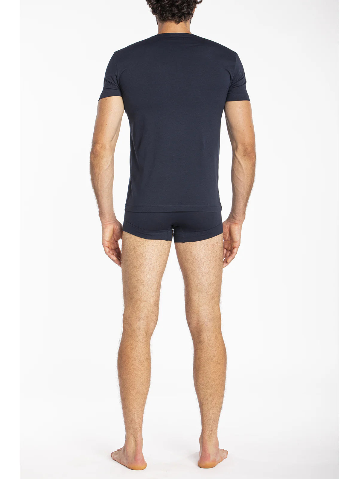 Julipet Men's Underwear Shirt In Elastic Cotton V-Neck Short Sleeves Hyper JNL121 S23