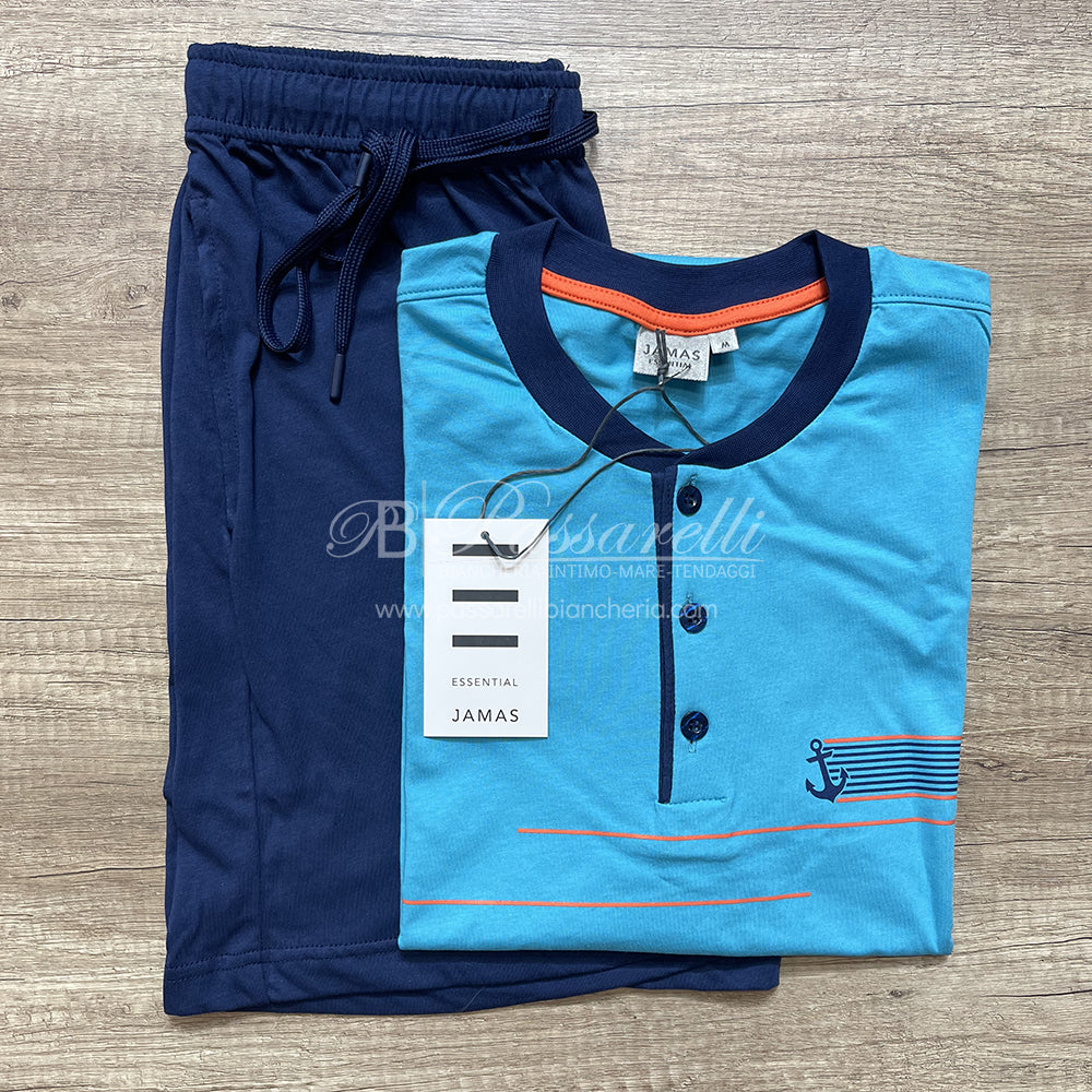 Jamas Pigiama Corto Estivo da Uomo EJ 2233 S41