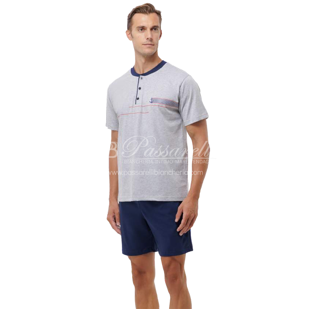 Jamas Pigiama Corto Estivo da Uomo EJ 2233 S41