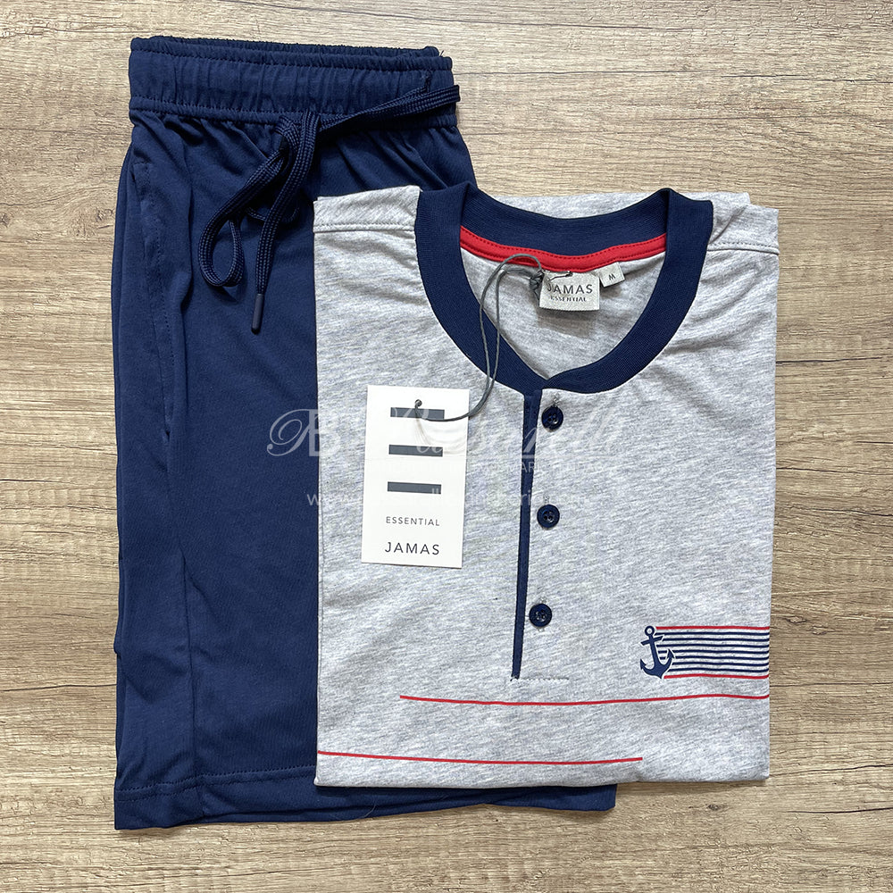 Jamas Pigiama Corto Estivo da Uomo EJ 2233 S41