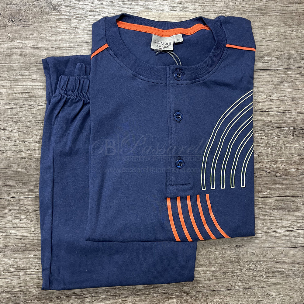 Jamas Pigiama Uomo Cotone Leggero Maniche Lunghe EJ2234 2504S50