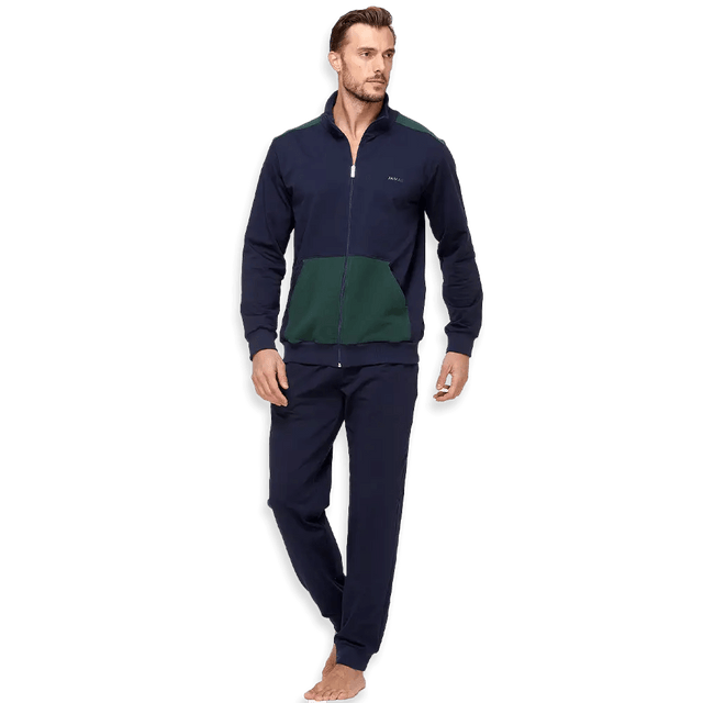 Jamas Tuta da Uomo Felpa con Zip IJ9281 S88 - Passarelli Biancheria