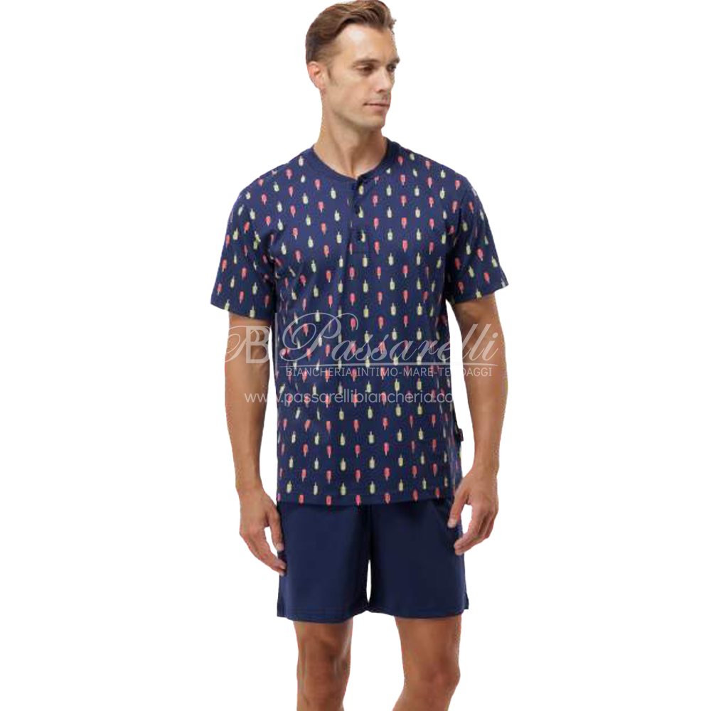 Jamas Pigiama Corto Estivo da Uomo EJ 9407 2504S54