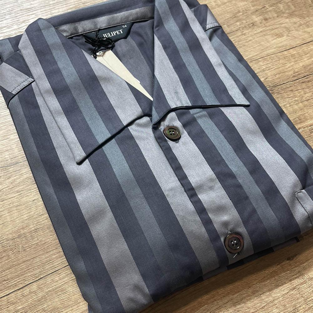 Julipet Pigiama da Uomo in Cotone Tessuto Aperto Avanti Tafi S120 - Passarelli Biancheria