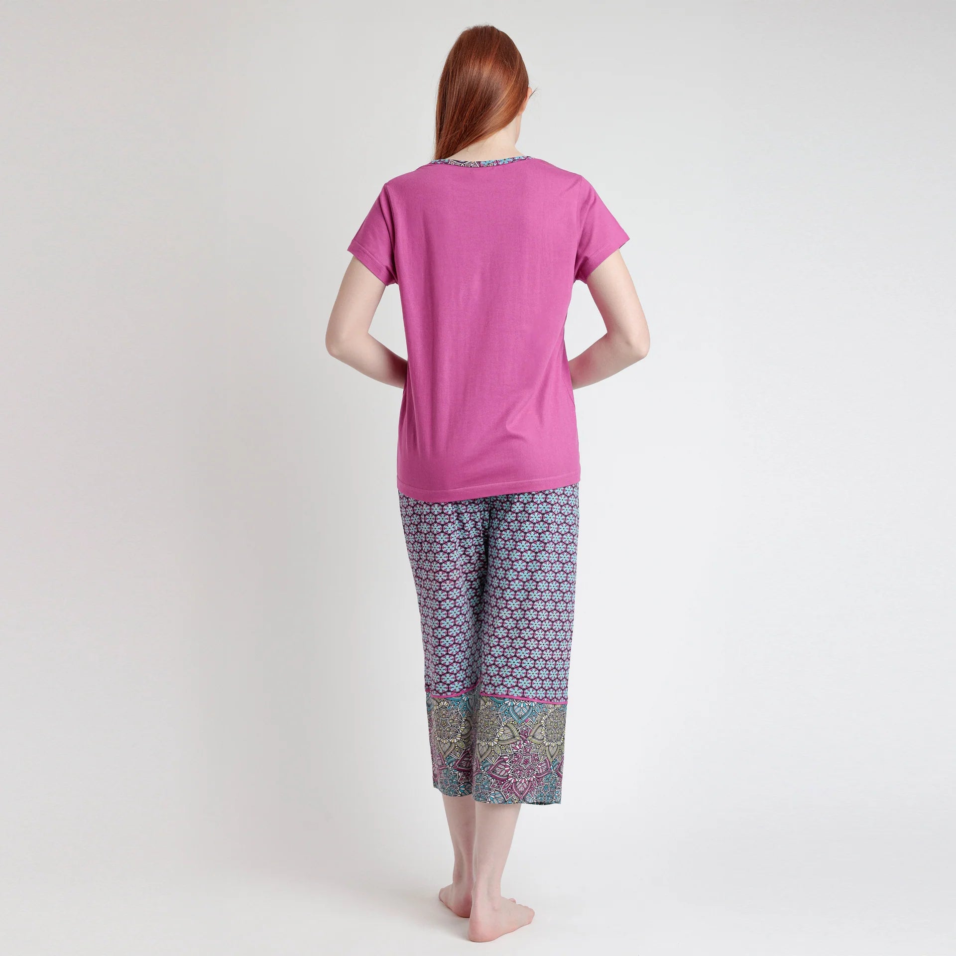 Admas Pigiama donna mezza manica e pantaloni palazzo 63065 2504S22