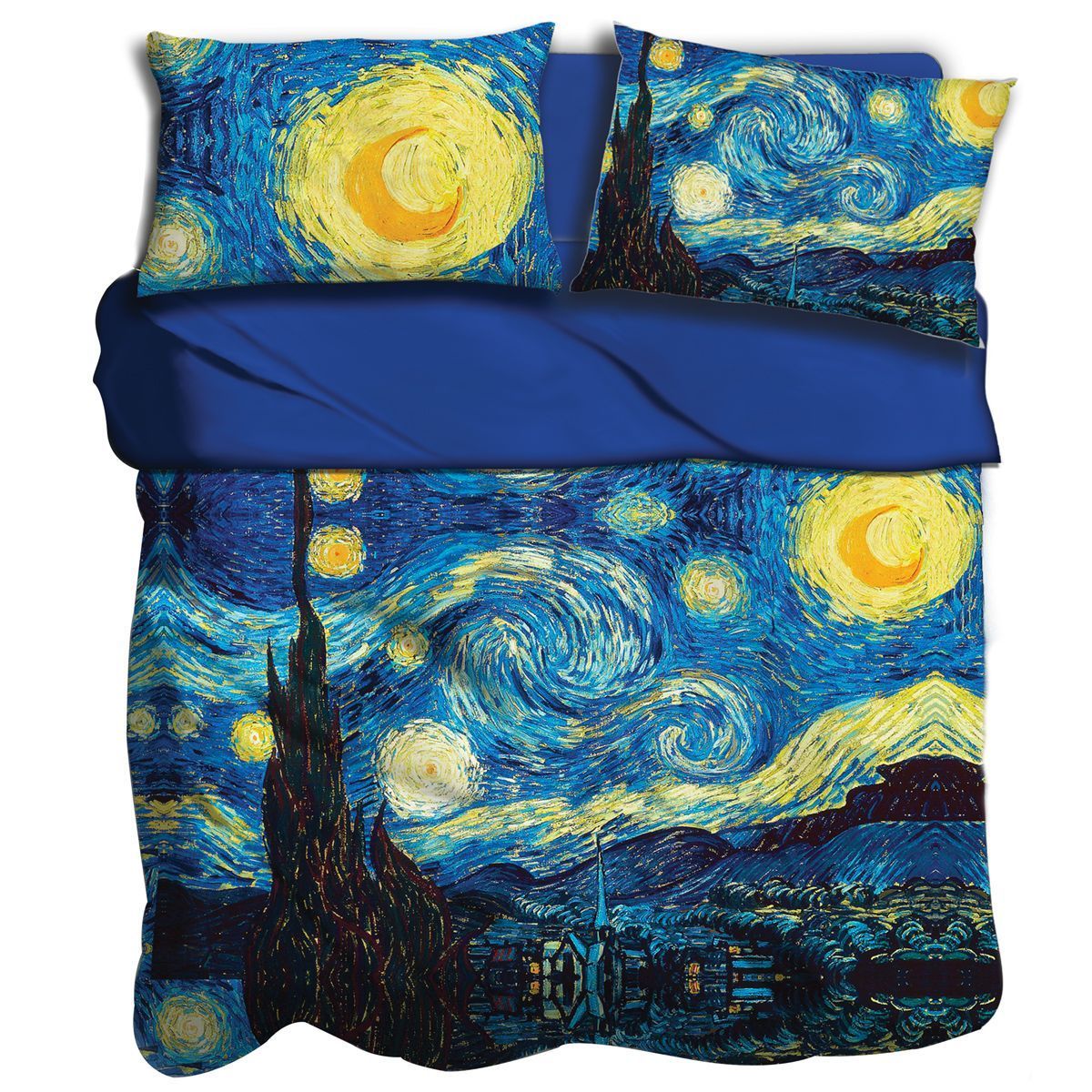 I Love Sleeping Completo lenzuola copriletto DIGITALE LA NOTTE STELLATA 2502B80