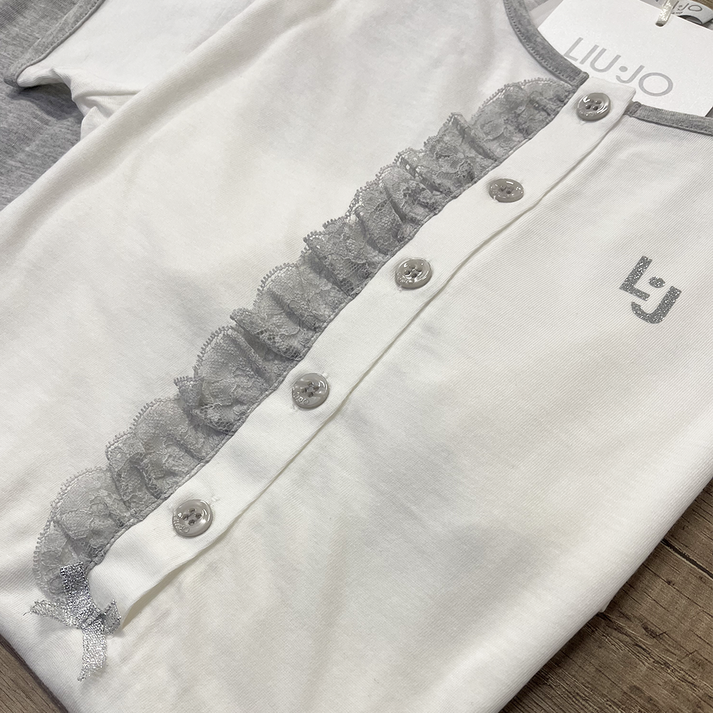 Liu Jo Pigiama Estivo da Donna Maniche Corte e Pantalone Lungo DL0103 S53