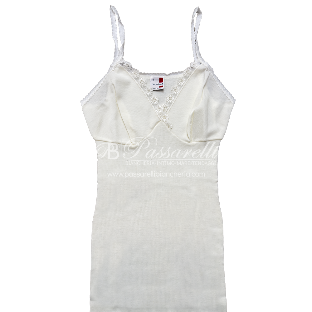 Madiva Canottiera Top Intima da Donna in Lana con Forme Seno Sorrento 2507S24