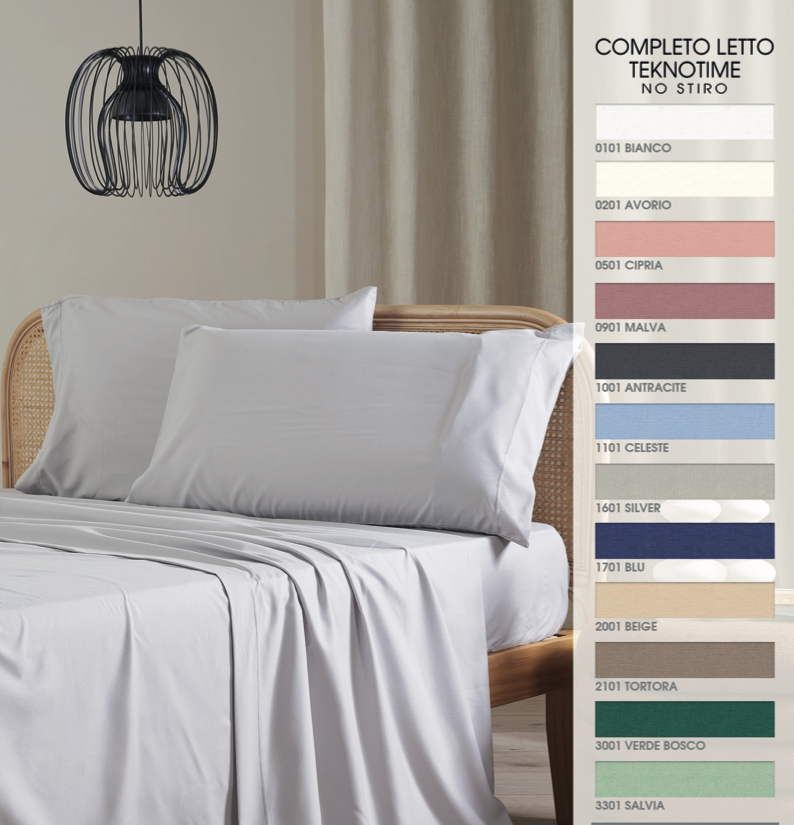 Maè by Via Roma 60 Completo Lenzuola No Stiro Tekno time - Varie Dimensioni