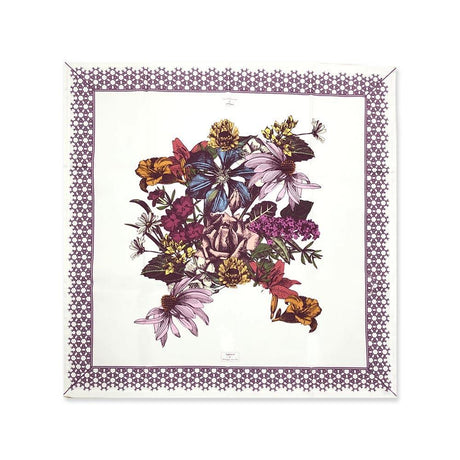 Maison Sucrèe Centro Tavola 90x90 Pintura Botanica D18 - Passarelli Biancheria