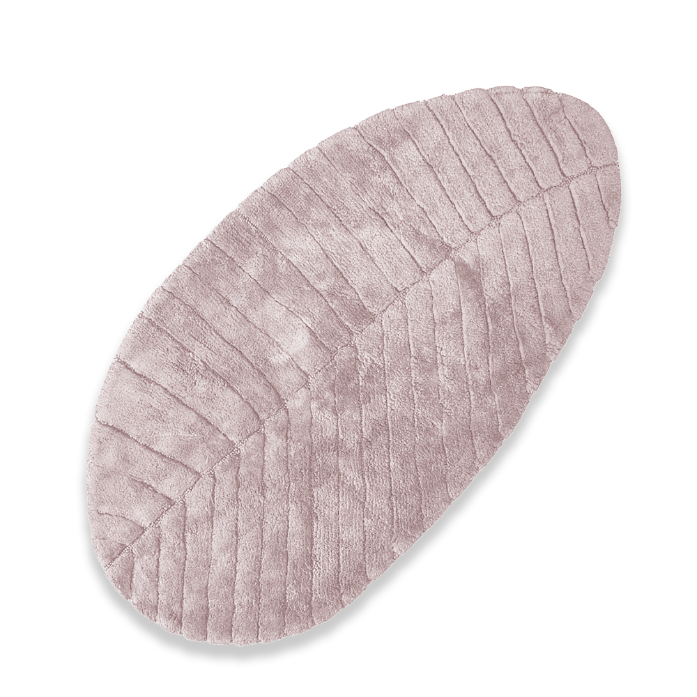 Maison Sucrée Tappeto bagno in cotone con trattamento antiscivolo Foglia S46