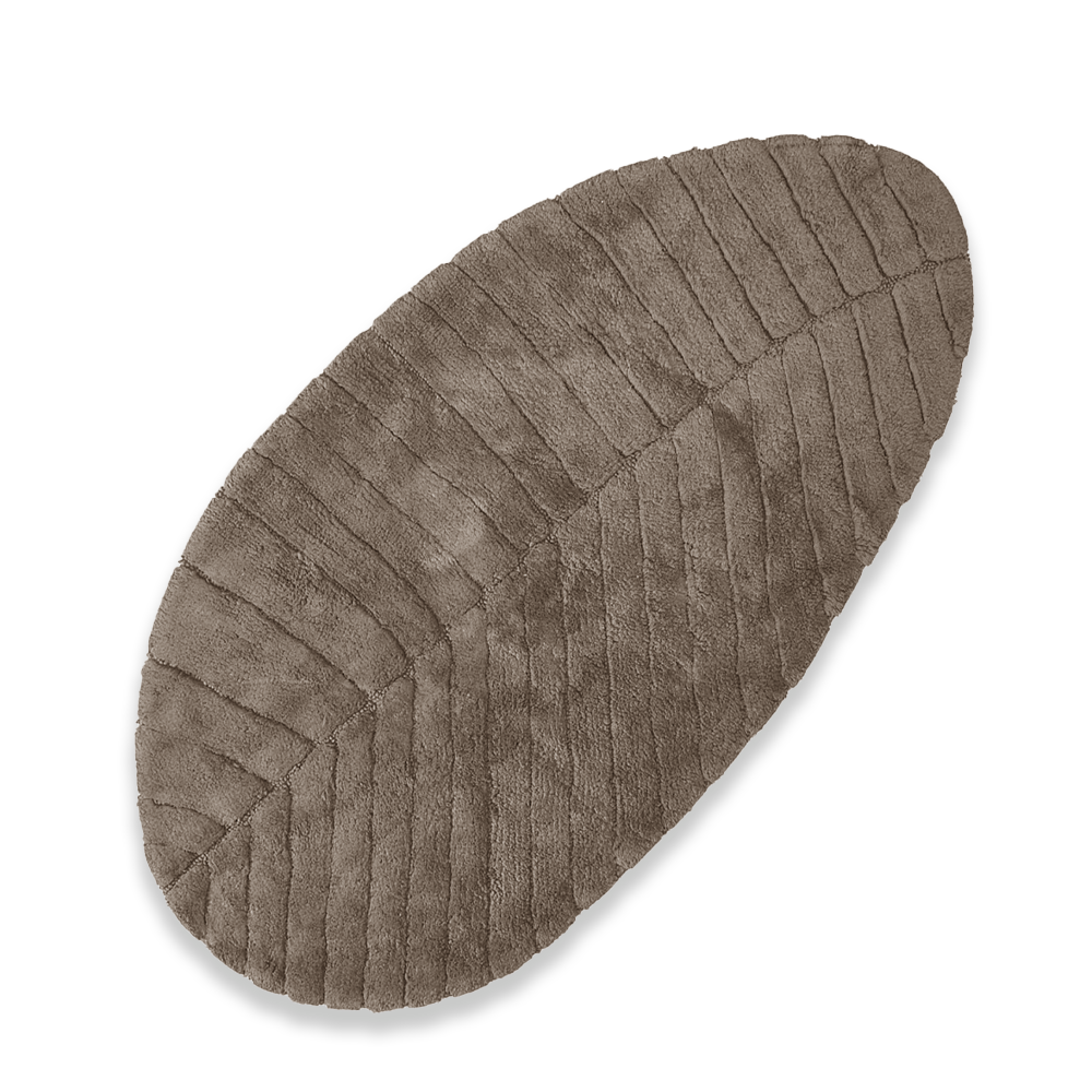 Maison Sucrée Tappeto bagno in cotone con trattamento antiscivolo Foglia S46