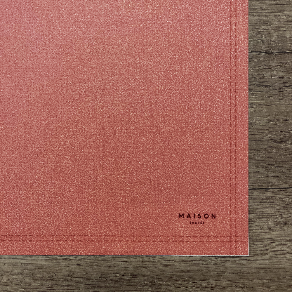 Maison Sucrée Tovaglietta da colazione in vinile Tinta Unita Essenziale 2405S60 - Vari Colori