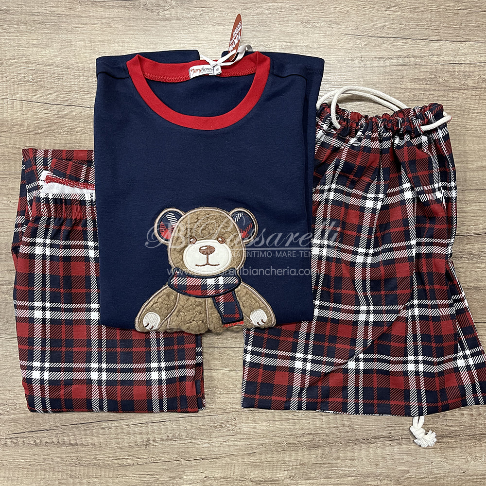 Maryplaid Pigiama Unisex in Caldo Cotone +Porta pigiama 6P85001-2 2510S50