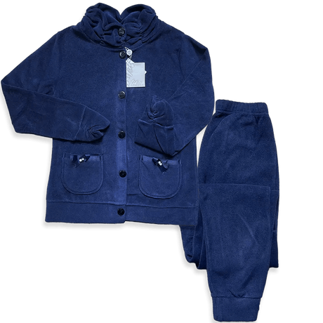 Miss Lingerie Pigiama Invernale da donna Aperto Avanti Mina S70 - Passarelli Biancheria