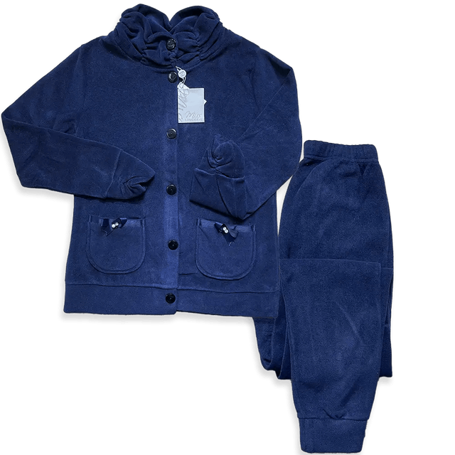 Miss Lingerie Pigiama Invernale da donna Aperto Avanti Mina S70 - Passarelli Biancheria