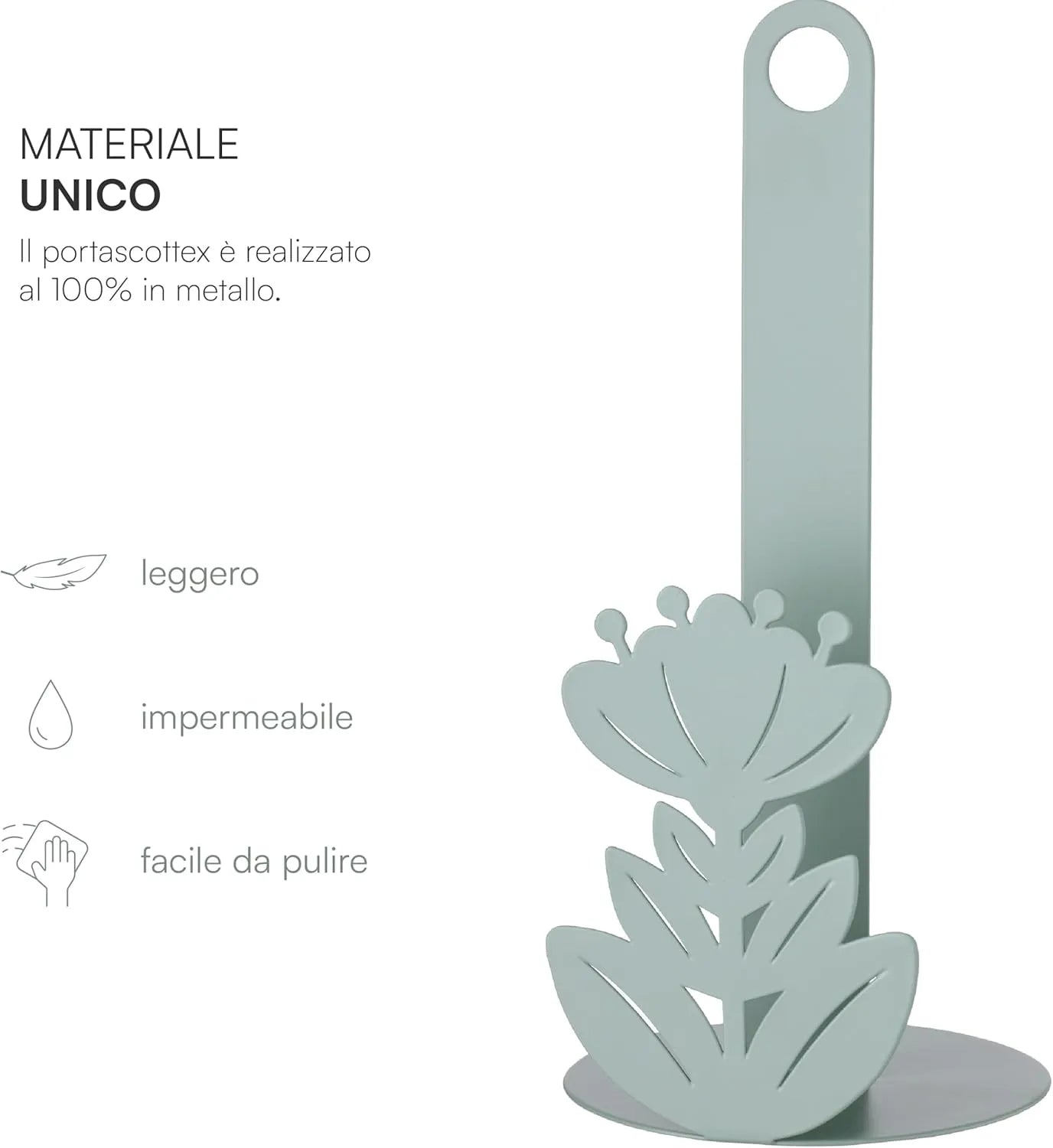 Montemaggi Ibiscus Portascottex in Metallo Verde Chiaro