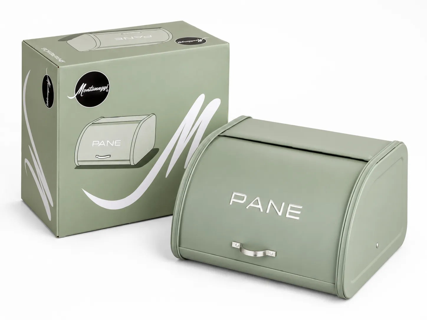 Montemaggi Kitchen Box Portapane in Ferro Verde Salvia MT154