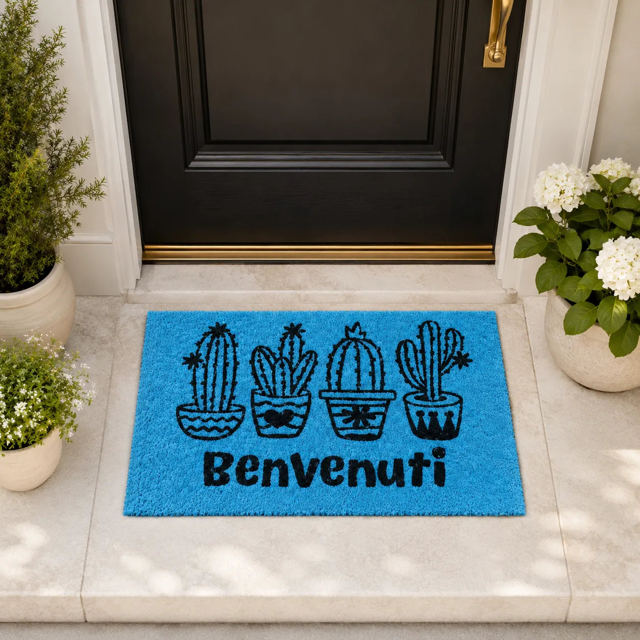 Montemaggi Zerbino Cocco Benvenuti 60x37cm Colori Assortiti