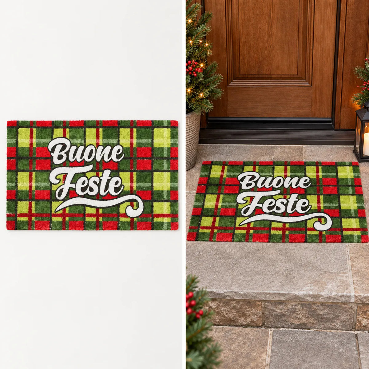 Montemaggi Zerbino Cocco “Buon Natale” 70x40 Fantasie Assortite