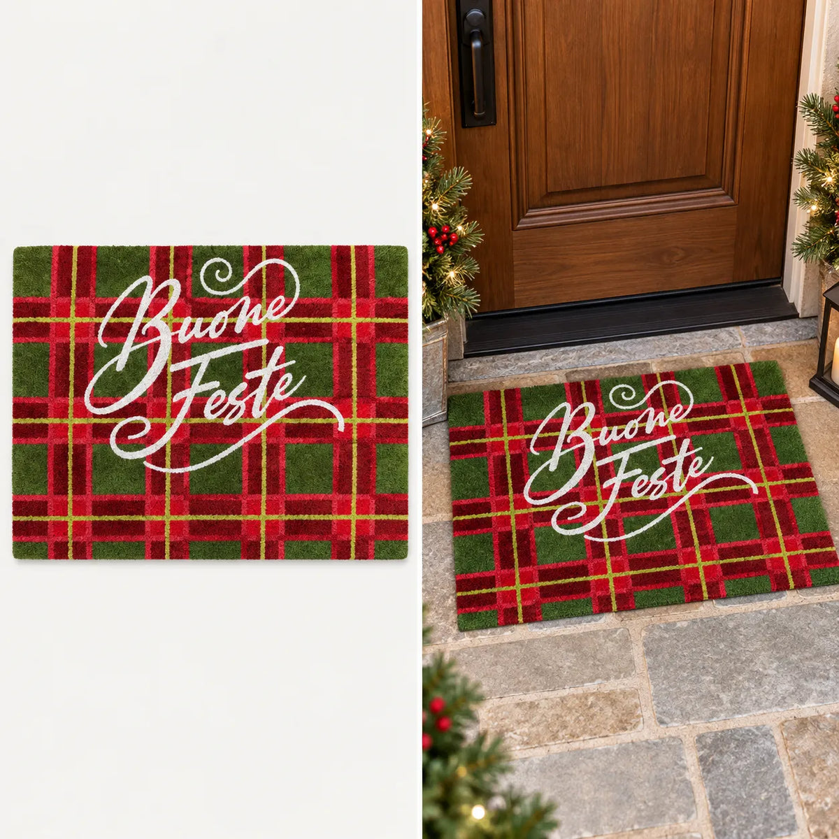 Montemaggi Zerbino Cocco “Buon Natale” 70x40 Fantasie Assortite