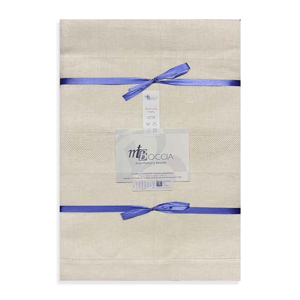 Mt Boccia Confezione 6 Asciugamani Viso Puro Lino Extra S80 - Passarelli Biancheria