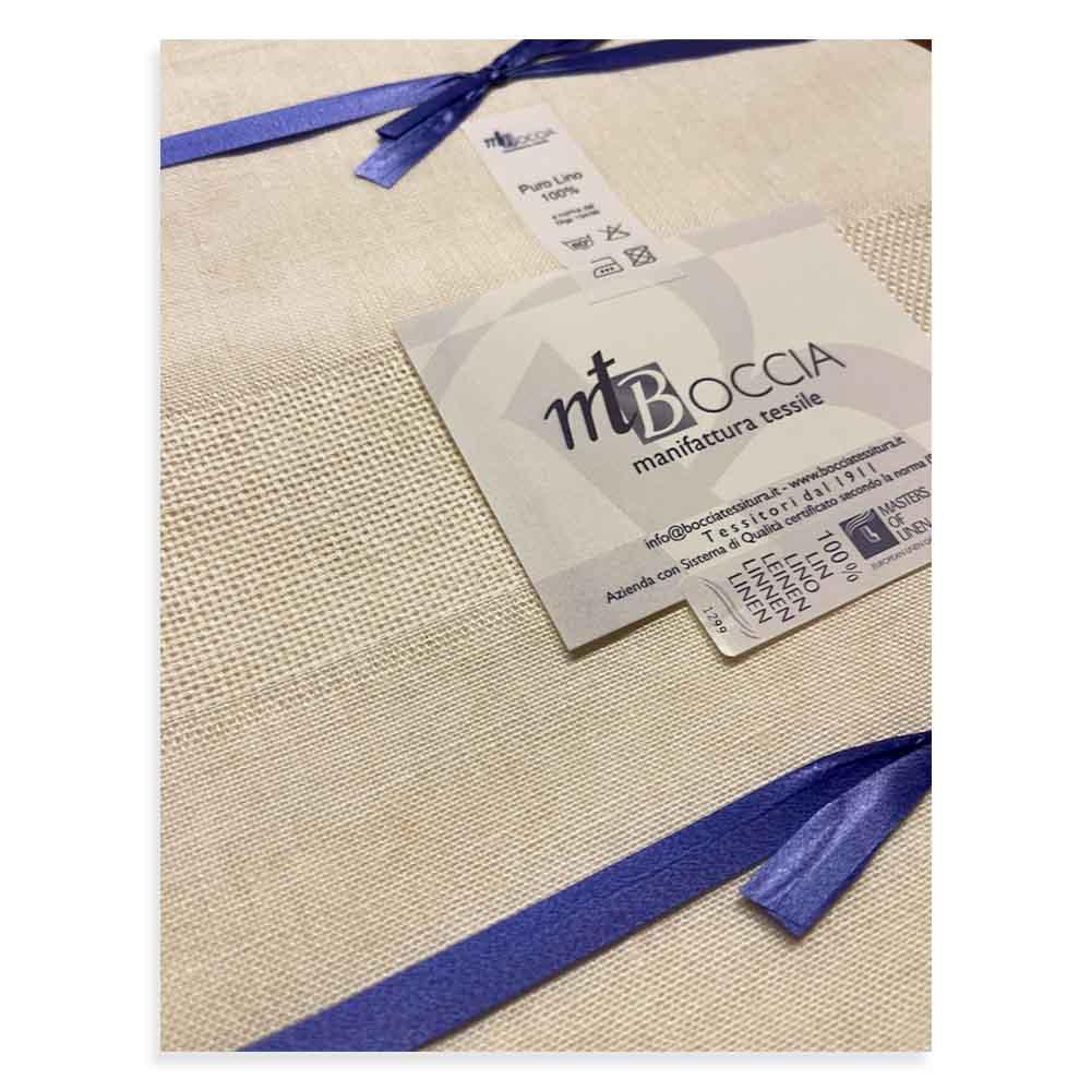 Mt Boccia Confezione 6 Asciugamani Viso Puro Lino Extra S80 - Passarelli Biancheria