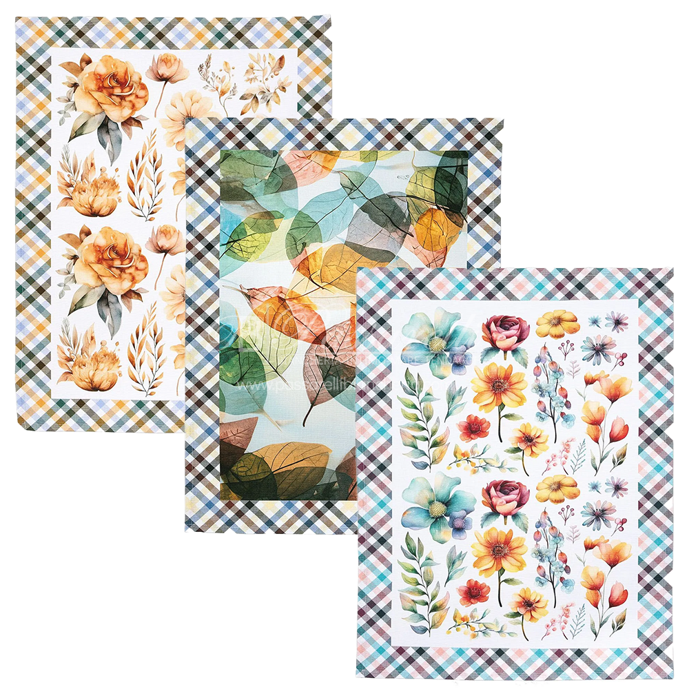 Caleffi Confezione 3 Strofinacci per Cucina in Cotone - Vari Disegni