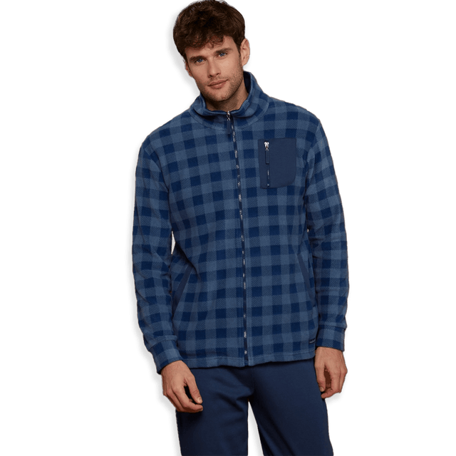 Noidinotte Giacca Uomo In Micropile A Quadri GE2606 D29 - Passarelli Biancheria