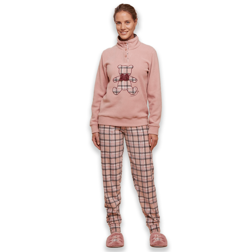 Noidinotte Pigiama Invernale da Donna in Pile FA8401 S30 - Passarelli Biancheria