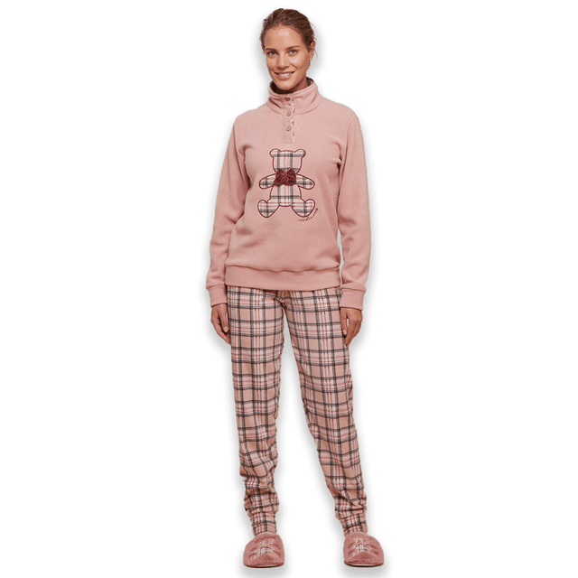 Noidinotte Pigiama Invernale da Donna in Pile FA8401 S30 - Passarelli Biancheria