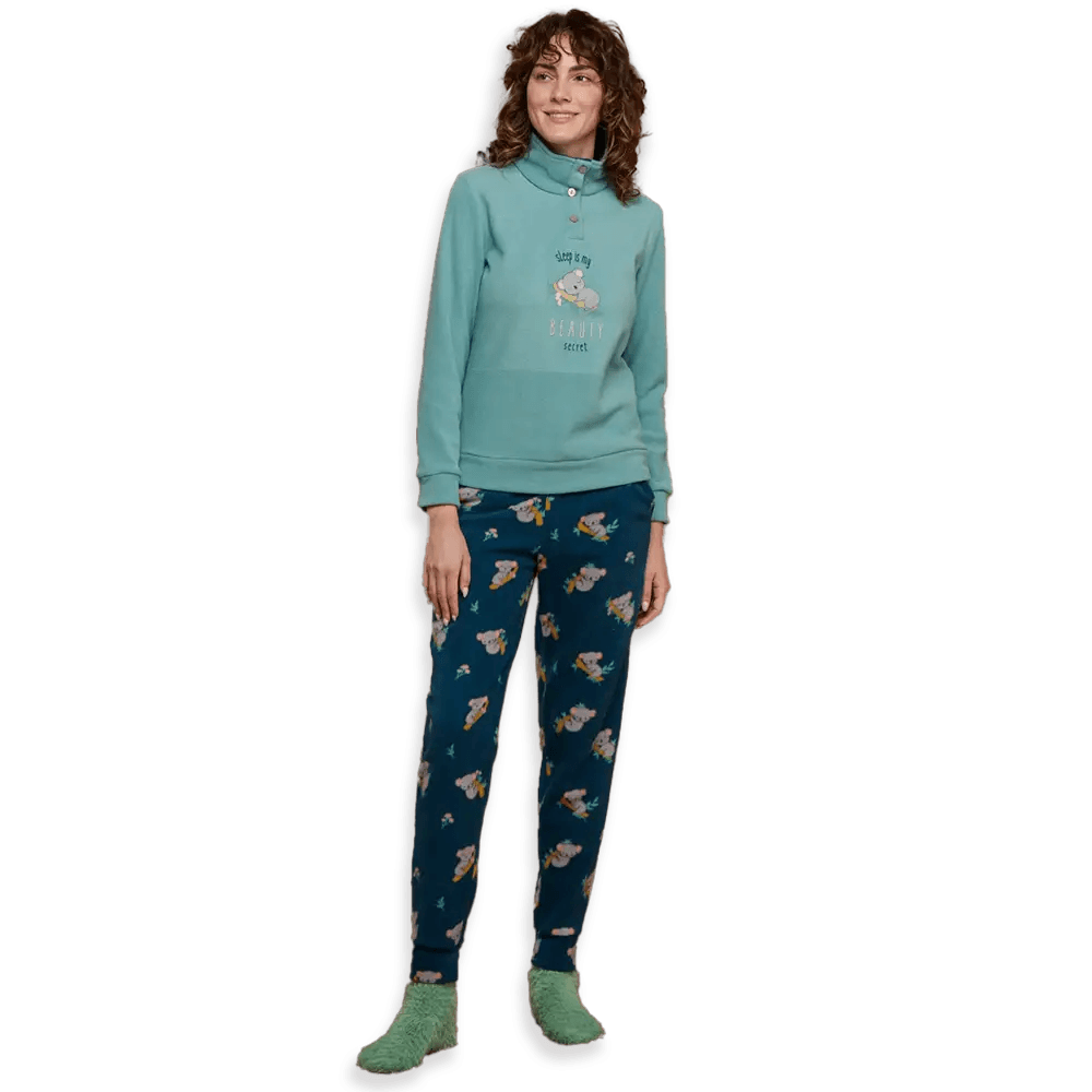 Noidinotte Pigiama Invernale da Donna in Pile FA8403 S30 - Passarelli Biancheria