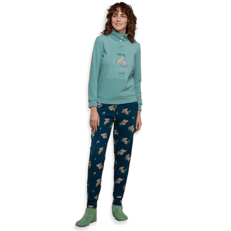 Noidinotte Pigiama Invernale da Donna in Pile FA8403 S30 - Passarelli Biancheria