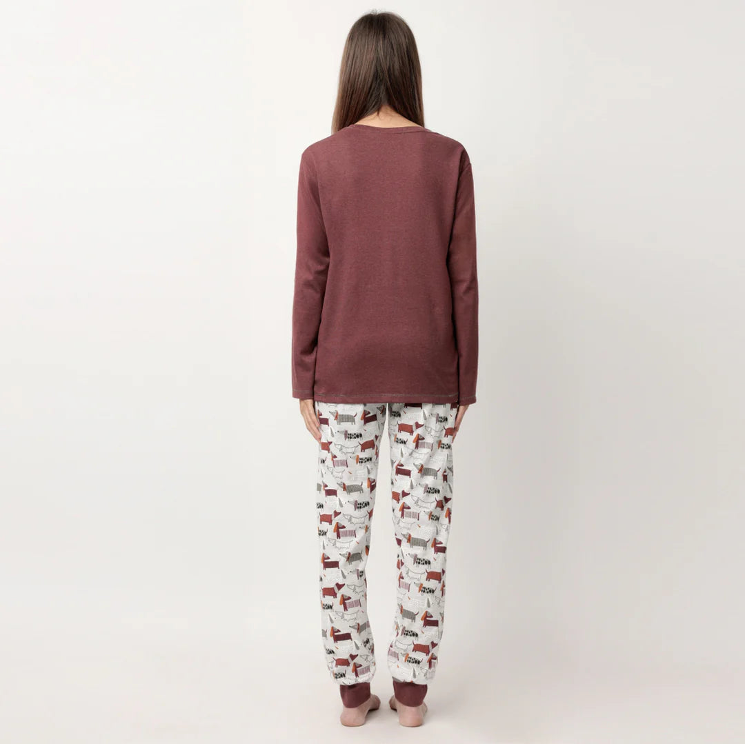 Admas Pigiama da Donna in Caldo Cotone 63622 2510S30
