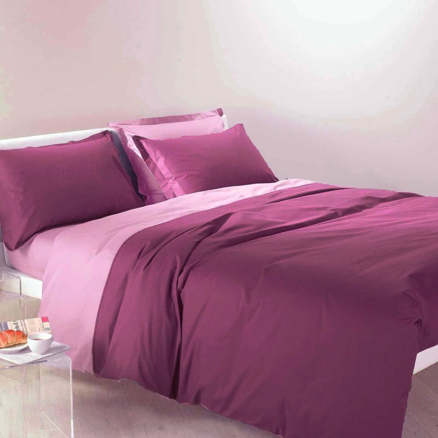 Caleffi Copripiumino Bicolor Double Face per Letto Piazza e Mezza S65